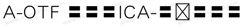 A-OTF 教科書ICA字体转换